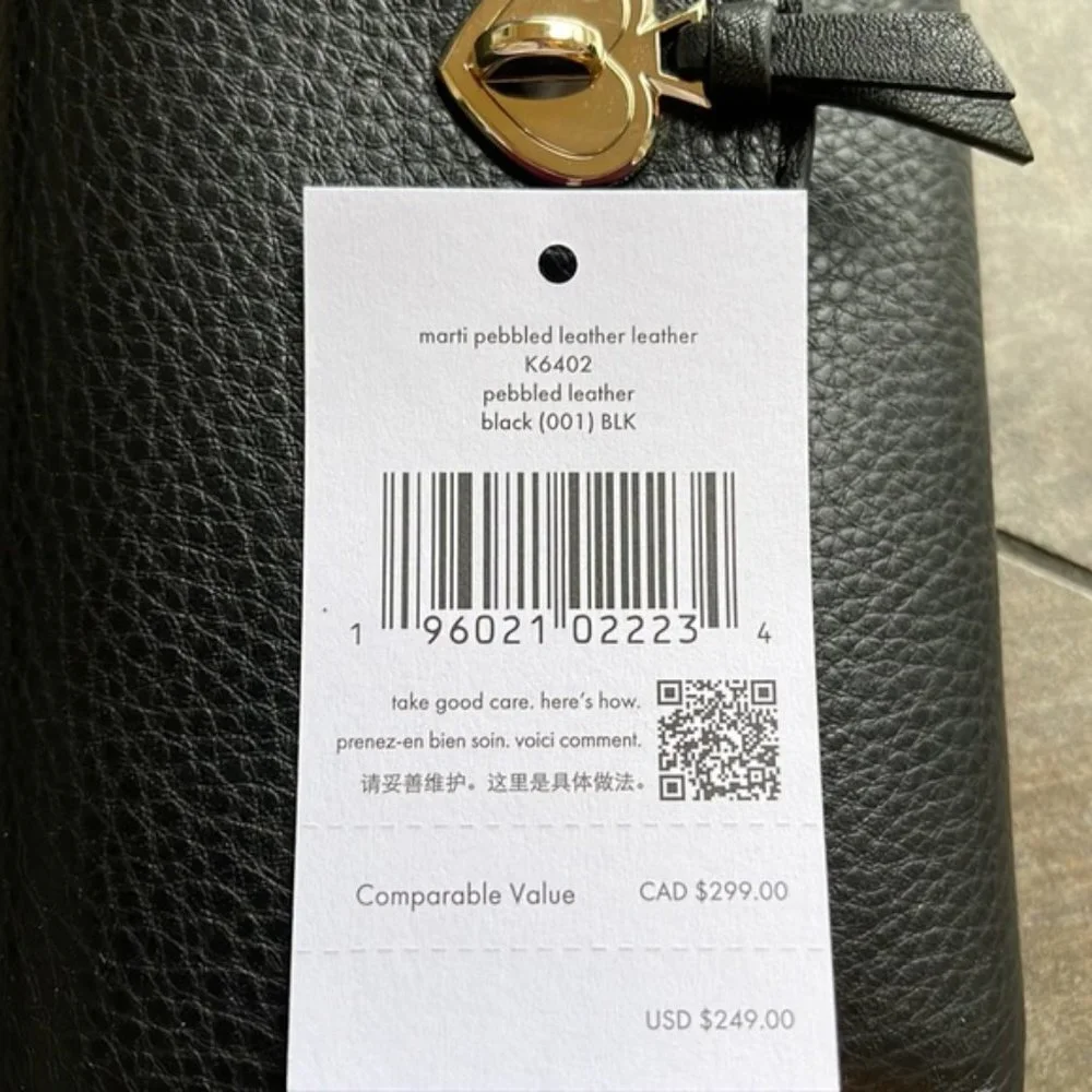 Kate Spade Marti Large Slim Flap Wallet Black